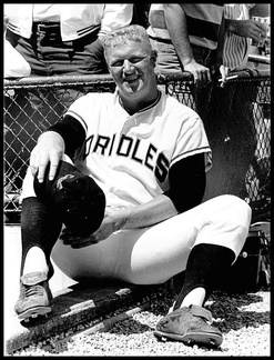 1966 Boog Powell taking a break during Spring Training 