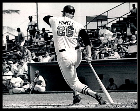 1968 Boog taking a swing in spring training 