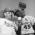 1964 World Series Curt Simmons & Bob Gibson