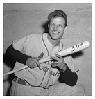 Stan Musial connects for his 300th Home Run