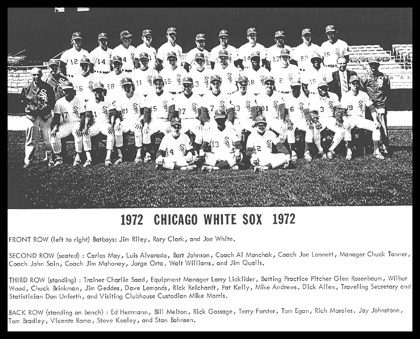 1972 Chicago White Sox with Gossage